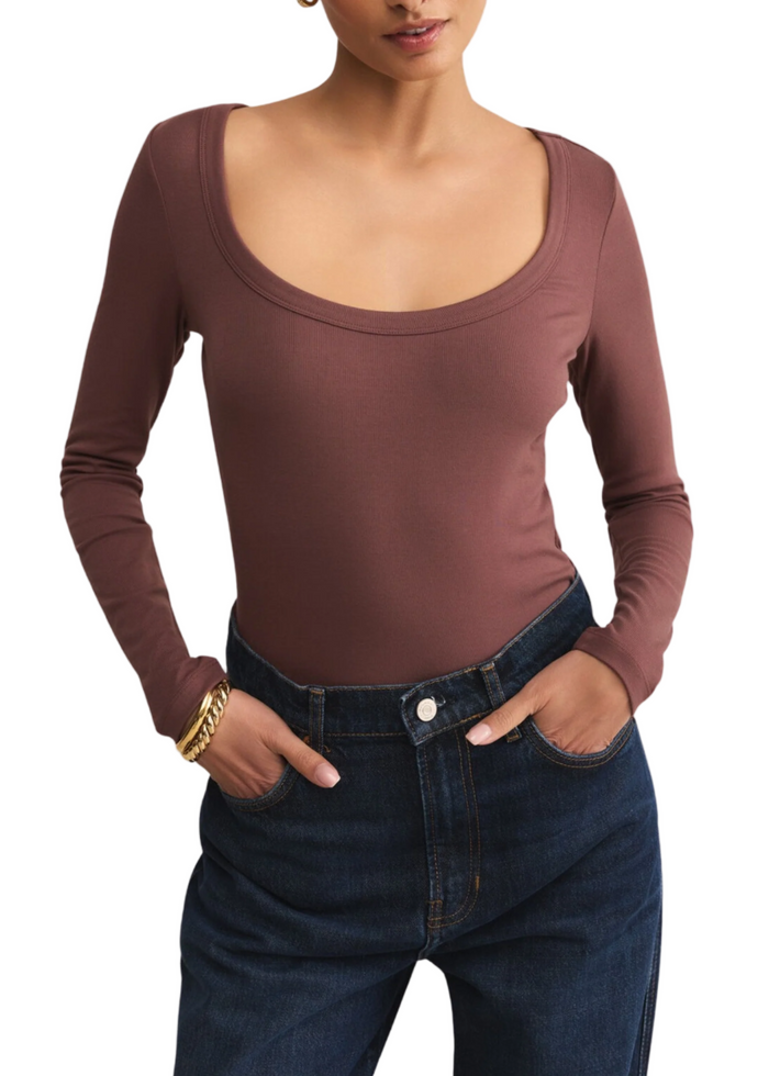 Second Skin Scoop Neck Top