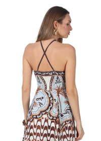 Cecilia Halter Midi Dress