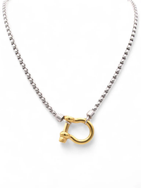 Off the Grid Necklace-Mixed Metals