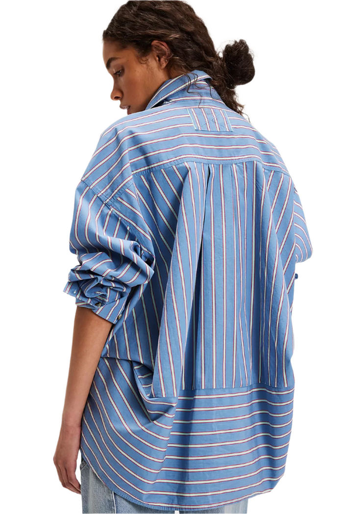 Striped Varsity Vibes LS Shirt