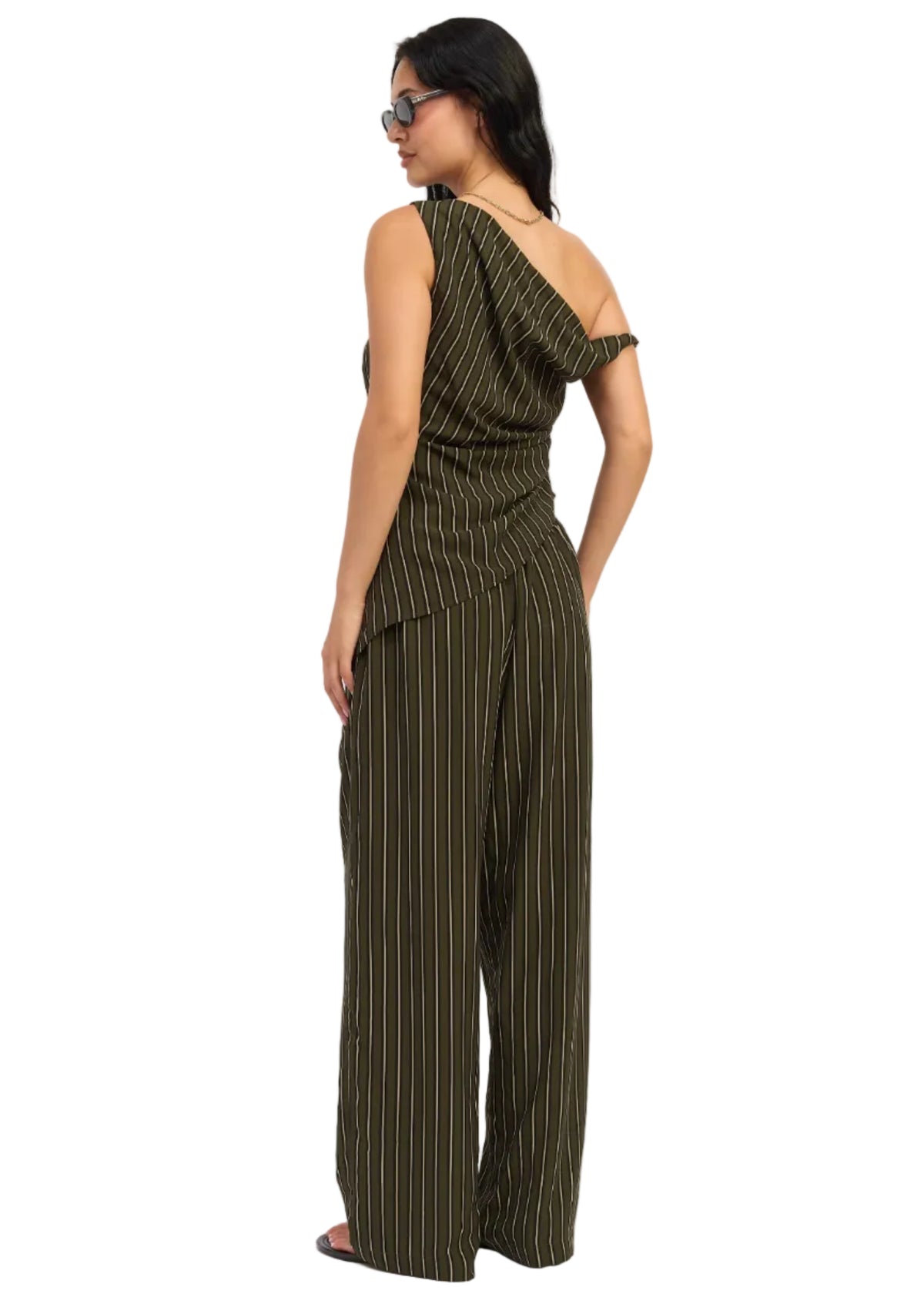 One Shoulder Twist Sleeve Top