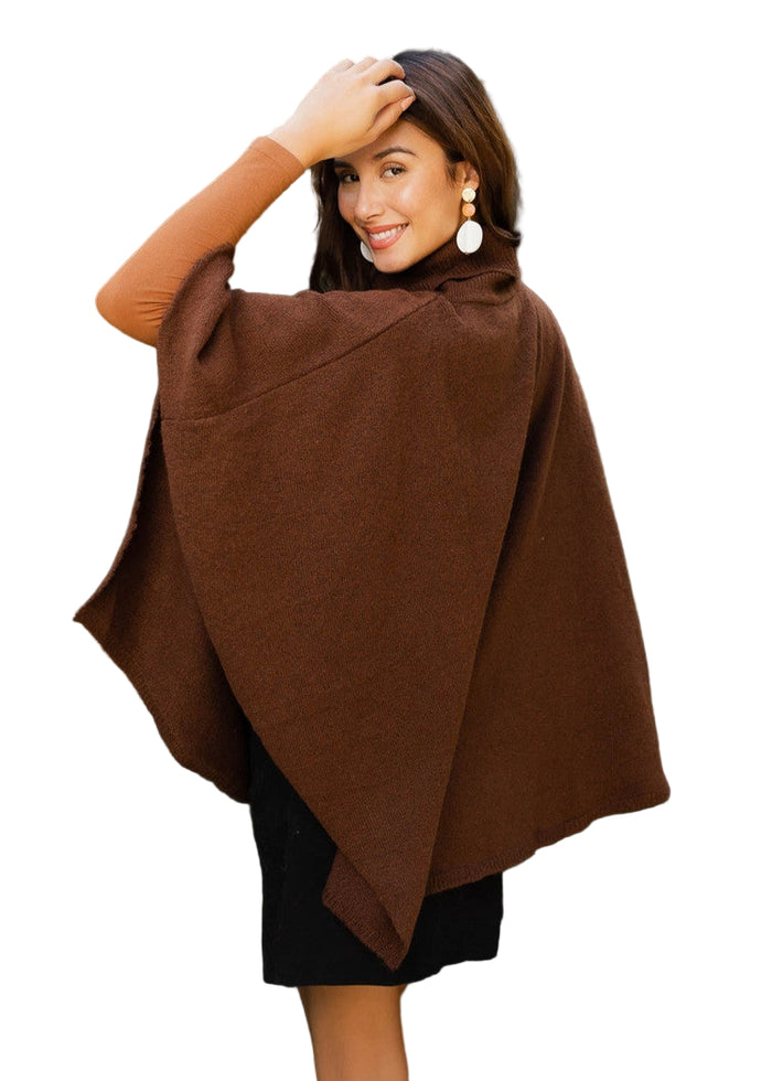 Eco Friendly Turtleneck Poncho