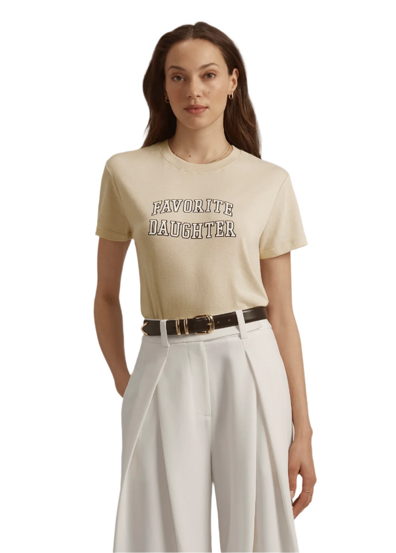 Favorite Daughter Cropped Collegiate Tee