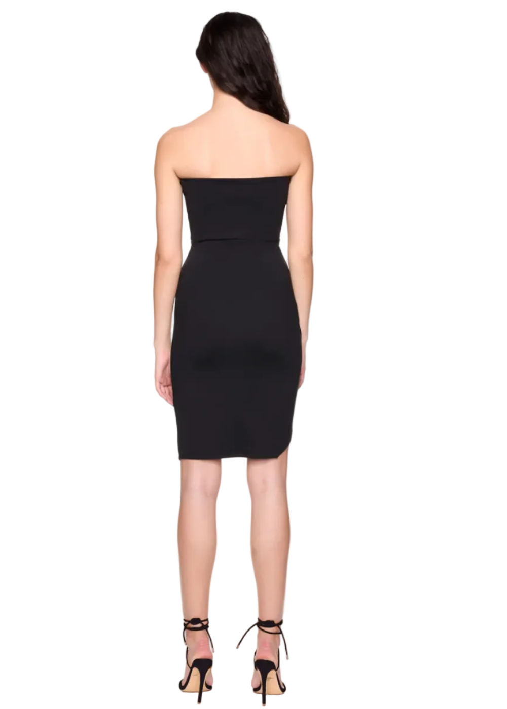 Strapless Side Pleat Dress