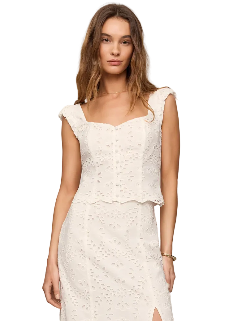 Emrie Eyelet Top