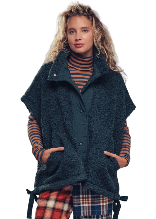 Cozy Boho Western Sherpa Vest