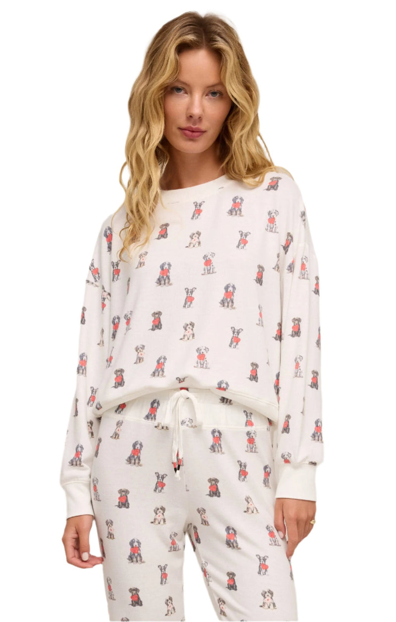 Elle Puppy Love LS Top