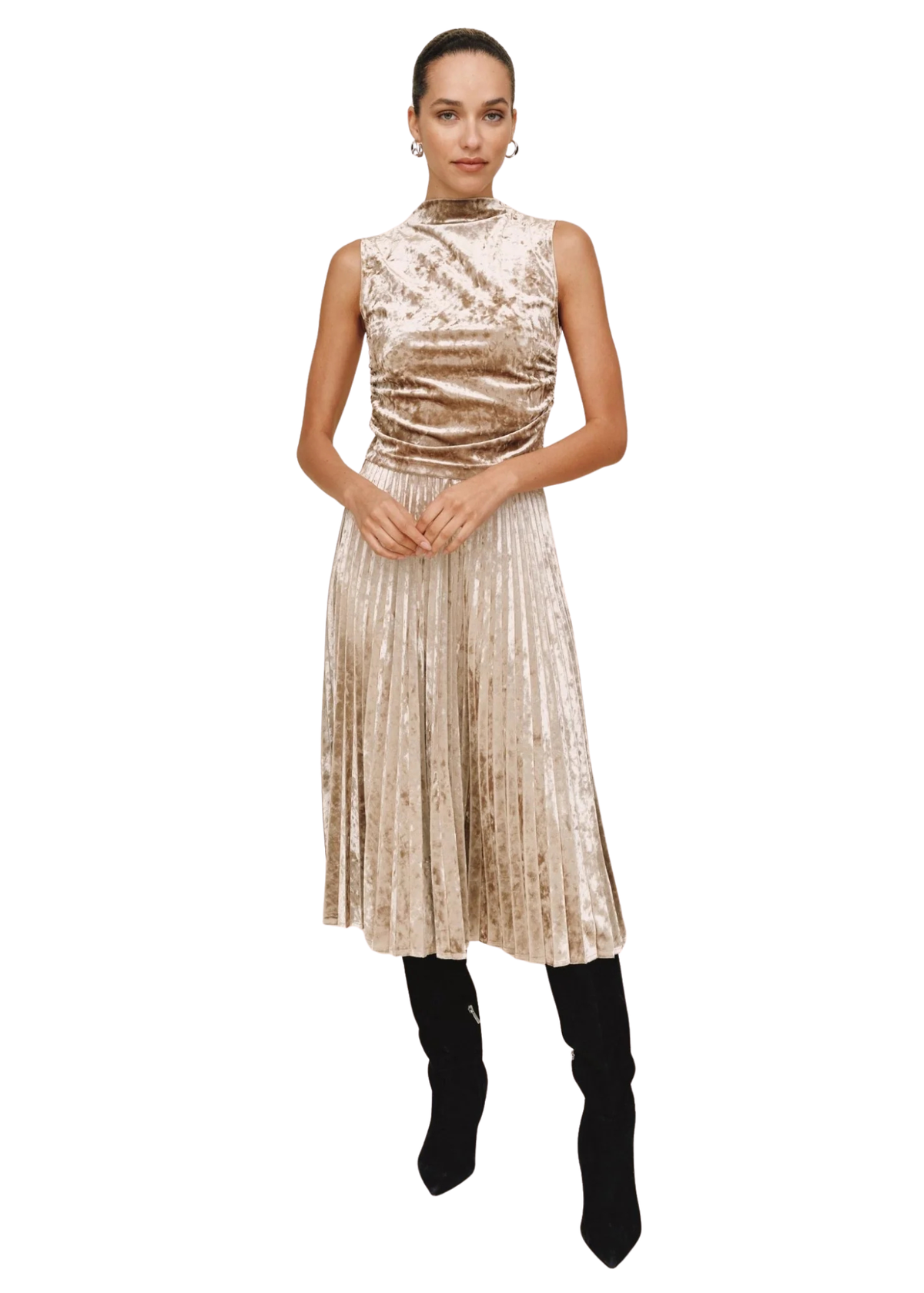 Sleeveless Shirred Top