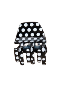 Cellulose Solid Tort Checker Hair Claw Clips