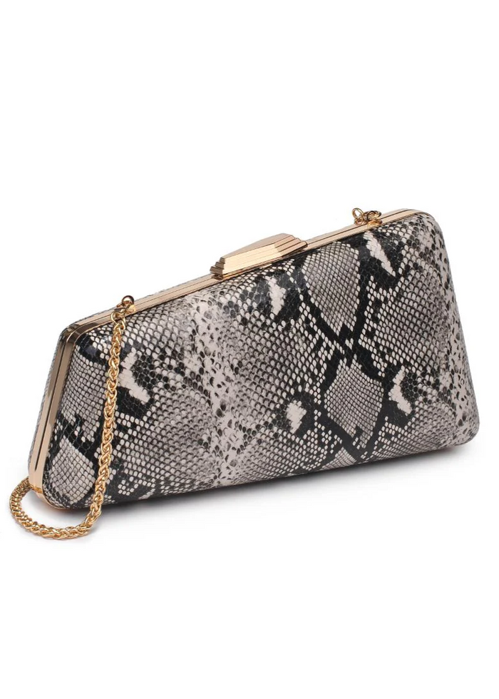 Snake Asymmetrical Evening Bag