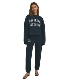 Cropped Collegiate Sweatshirt