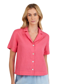 Short Sleeve Flowy Button Down