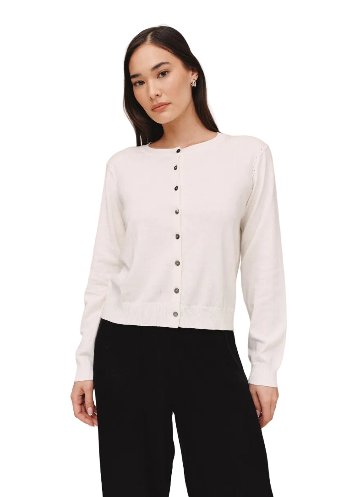Crew Neck Cardigan