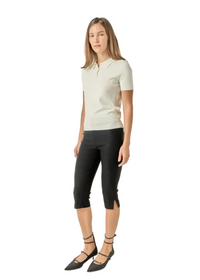 Side Slit Capri Pants