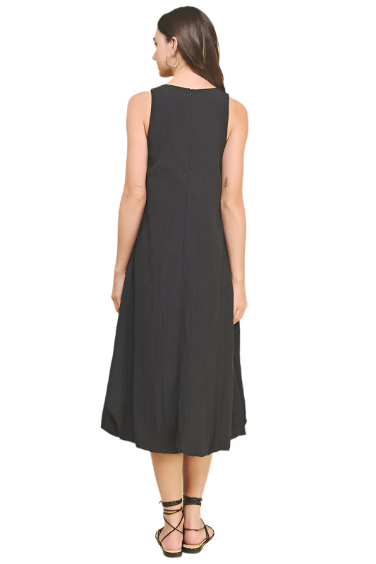 Bubble Hem Midi Dress