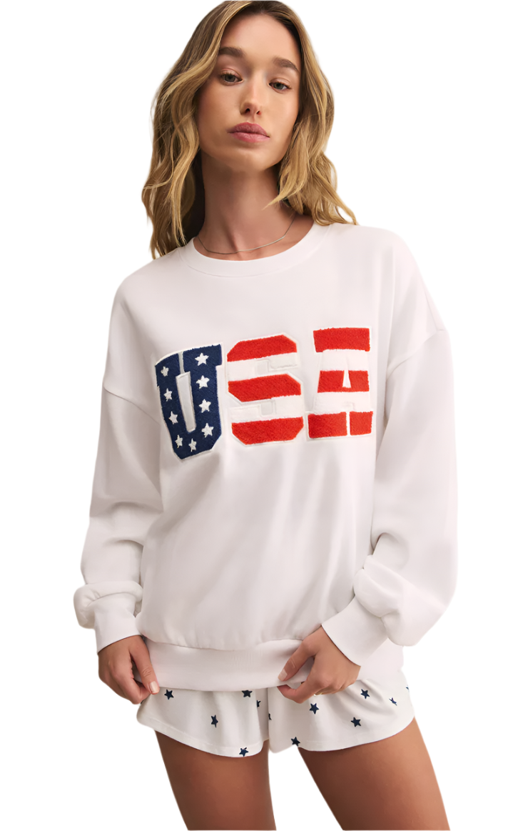 Oversized USA Sweatshirt