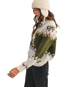 Dog Motif Sweater Pullover