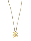 Yours Truly Necklace with CZ Initial