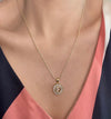 Yours Truly Necklace with CZ Initial